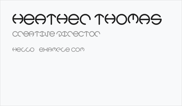 Heather Thomas Business Card