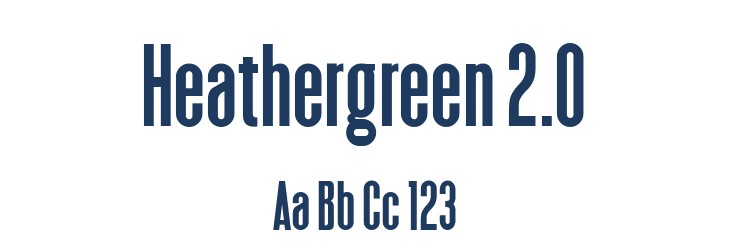 Heathergreen 2.0 Font Preview
