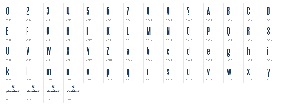 Heathergreen 2.0 Character Map