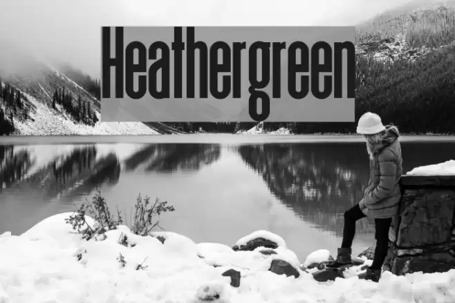Heathergreen Font examples