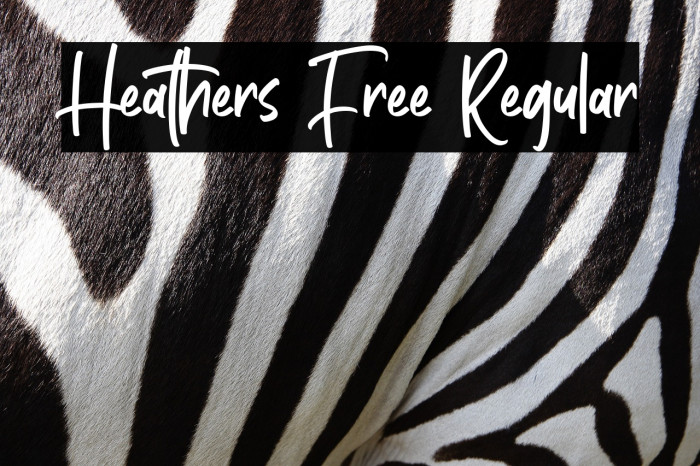 Heathers Free Regular Example 1