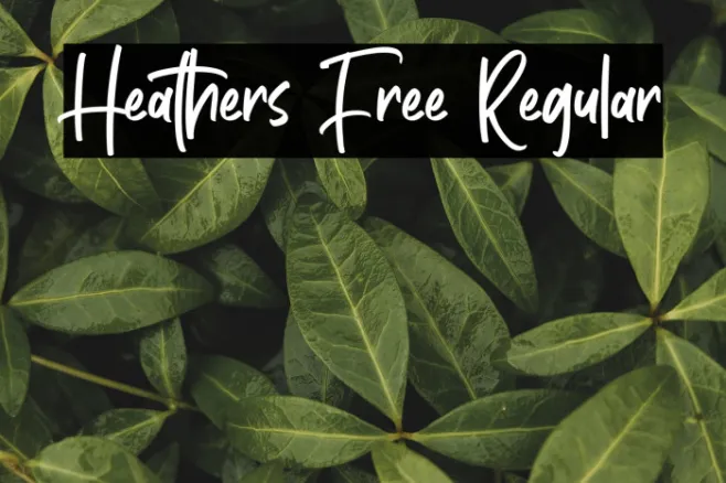 Heathers Free Regular Example 3