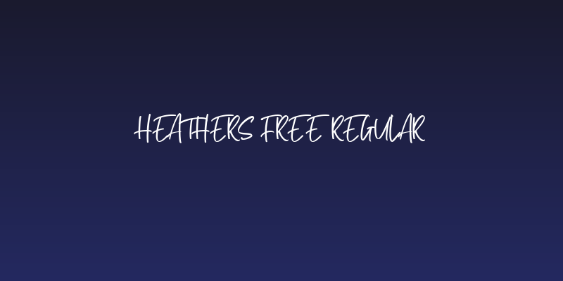 Heathers Free Regular Social Header