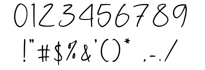 Heathilery Font OTHER CHARS