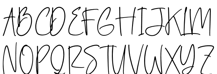 Heathilery Font UPPERCASE