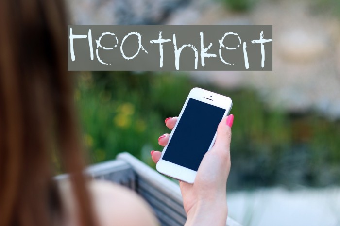 Heathkeit Font examples