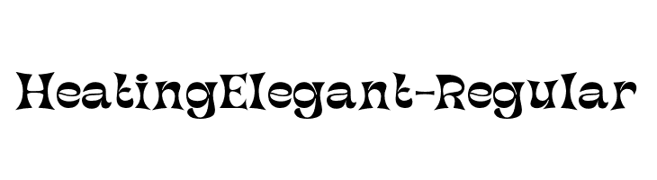 HeatingElegant-Regular  Скачать бесплатные шрифты