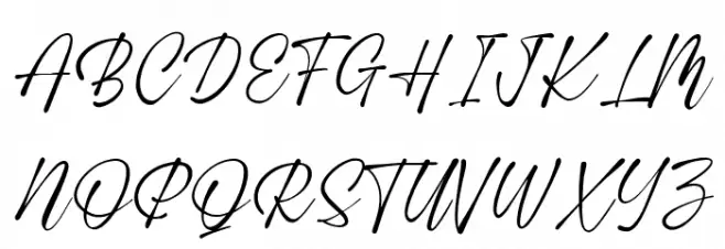 Heatting Font UPPERCASE