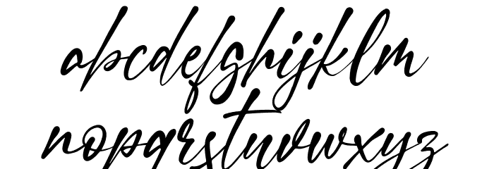Heatting Font LOWERCASE