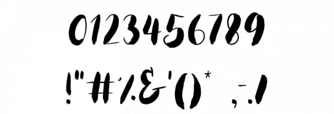 Heatwalk Font OTHER CHARS