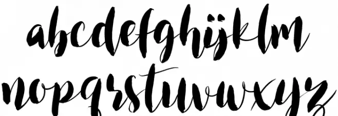 Heatwalk Caratteri MINUSCOLO