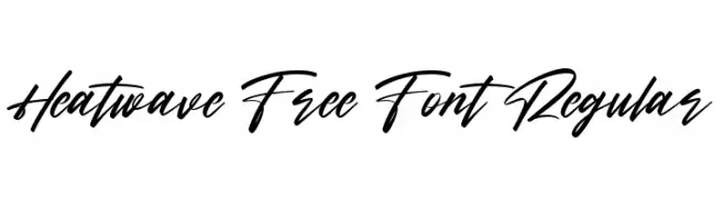 Heatwave Free Font Regular  font caratteri gratis