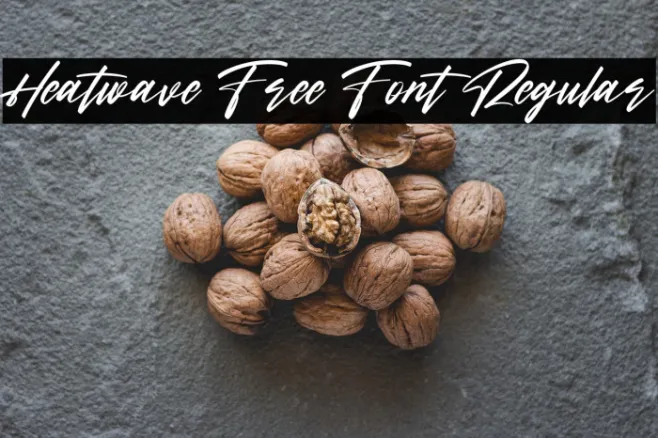 Heatwave Free Font Regular Example 3