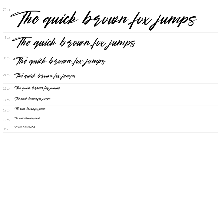 Heatwave Free Font Regular Waterfall