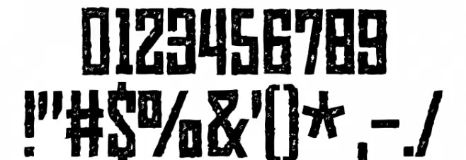 HeatwerkDEMO Font OTHER CHARS