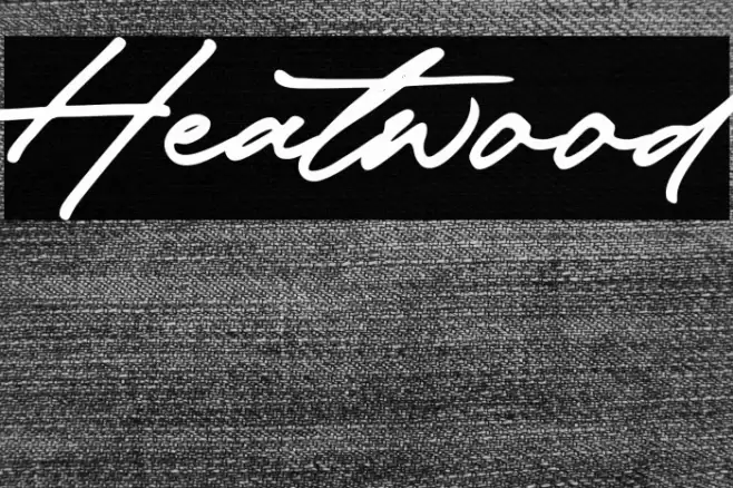 Heatwood Font examples