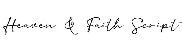 Heaven & Faith Script  Frei Schriftart Herunterladen
