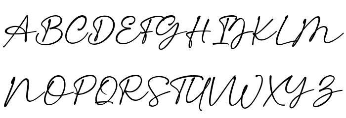 Heaven & Faith Script Font UPPERCASE