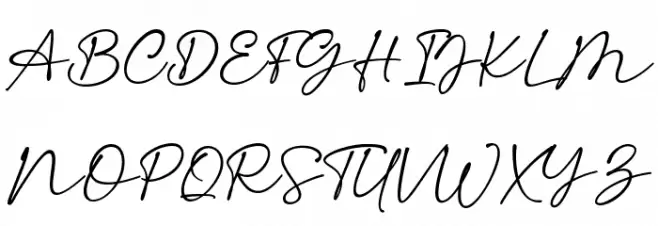 Heaven & Faith Script 字体 大写