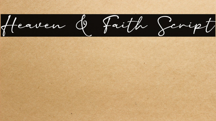 Heaven & Faith Script Example 2