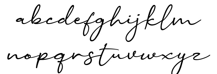 Heaven & Faith Script Font LOWERCASE
