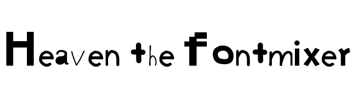 Heaven the fontmixer Шрифта
