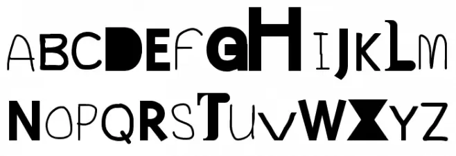 Heaven the fontmixer Шрифта ВЕРХНИЙ