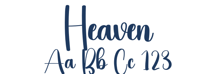Heaven Font Preview