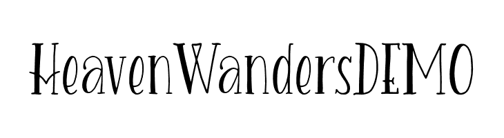 HeavenWandersDEMO  नि: शुल्क फ़ॉन्ट्स डाउनलोड