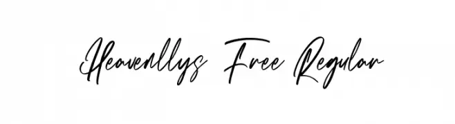 Heavenllys Free Regular  नि: शुल्क फ़ॉन्ट्स डाउनलोड