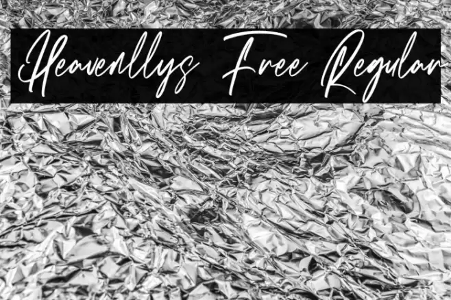 Heavenllys Free Regular Schriftart examples