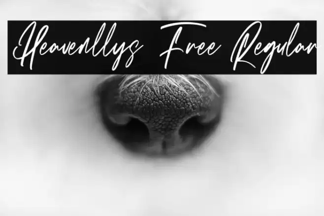 Heavenllys Free Regular Schriftart examples