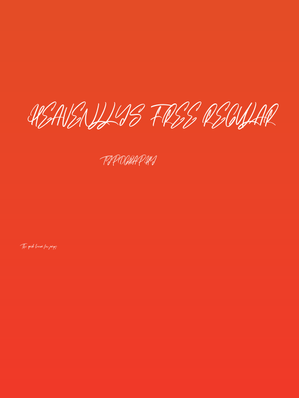 Heavenllys Free Regular Poster