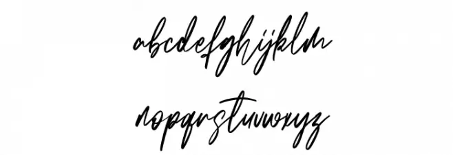 Heavenllys Free Regular Schriftart Kleinbuchstaben