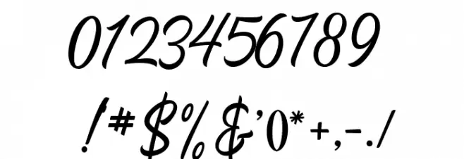 Heavenly-Demo Font OTHER CHARS