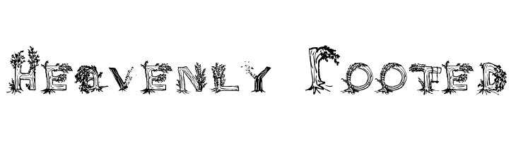 Heavenly Rooted Font