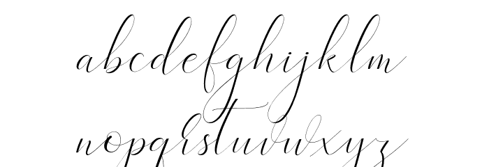 Heavenly Font LOWERCASE