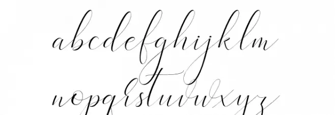 Heavenly फ़ॉन्ट लोअरकेस