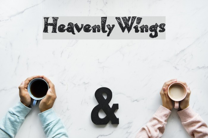 HeavenlyWings Font examples