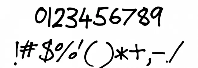 Heavenvetica Font OTHER CHARS