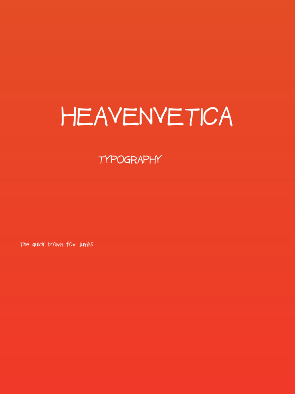 Heavenvetica Poster