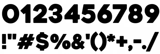 Heavitas Font OTHER CHARS