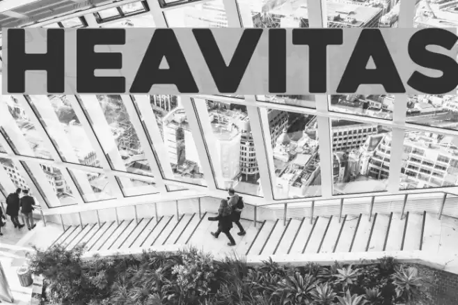 Heavitas Font examples