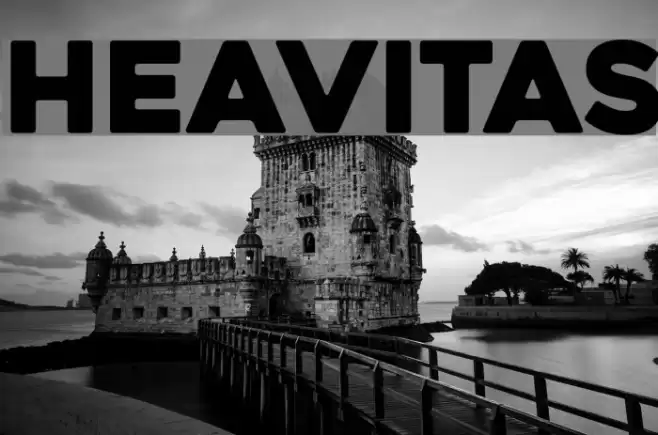 Heavitas Font examples