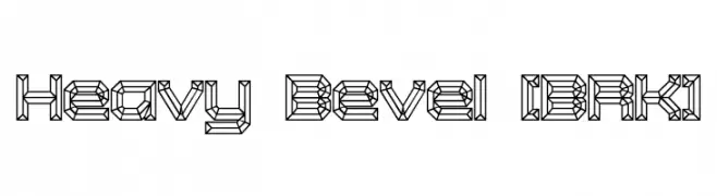Heavy Bevel [BRK]  Frei Schriftart Herunterladen