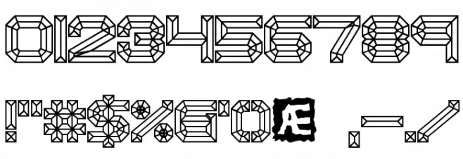 Heavy Bevel [BRK] Font Alte caractere