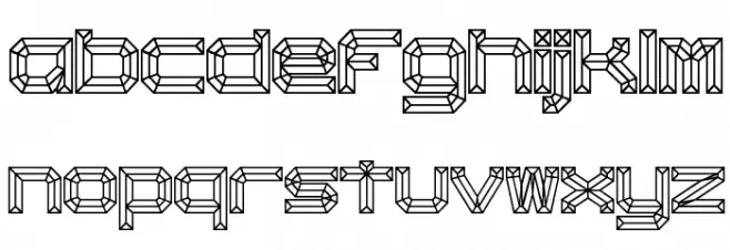 Heavy Bevel [BRK] 字体 小写