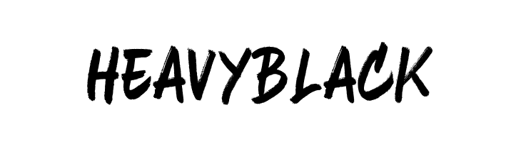 Heavy Black  フリーフォントのダウンロード
