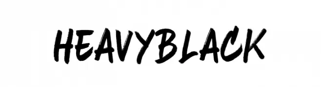 Heavy Black  les polices de caractères gratuit tlcharger