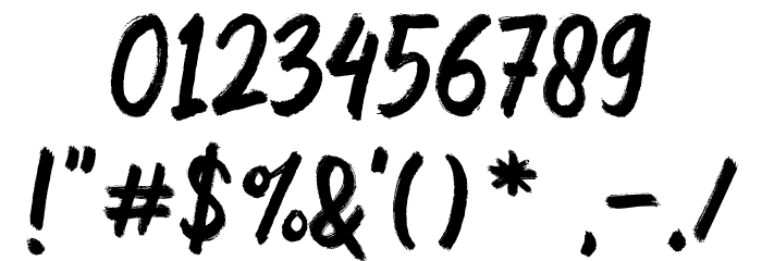 Heavy Black Font OTHER CHARS